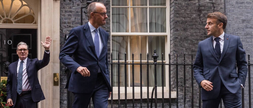 Starmer, Merz und Macron hatten sich erst am Montag persönlich mit dem ukrainischen Präsidenten Selenskyj in London getroffen.