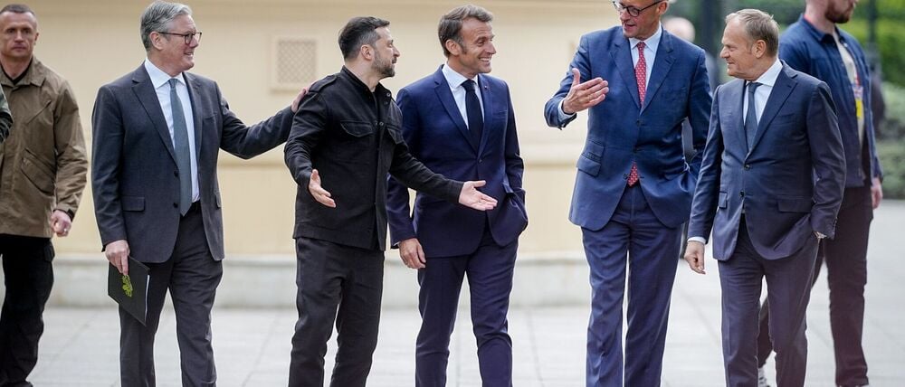 Selenskyj kündigte weitere Gespräche mit Unterstützerstaaten der sogenannten Koalition der Willigen an. (Archivbild)