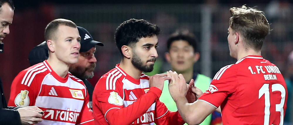 Livan Burcu gab sein Debüt für Union als Einwechselspieler im Pokal gegen den FC Bayern.