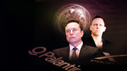 Elon Musk (rechts) und Peter Thiel (Montage).