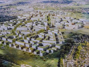 Mehr als 8000 neue Wohnungen neben einem Einfamilienhaus-Viertel: Das Stadtquartier Blankenburger Süden ist das größte Wohnungsbauprojekt im Berliner Osten.