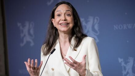 Die Friedensnobelpreisträgerin María Corina Machado ist mit Verspätung in Oslo eingetroffen.