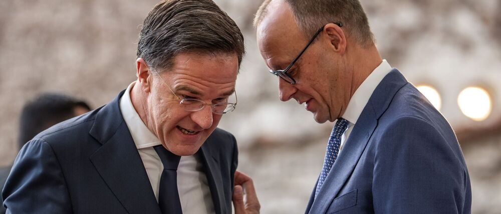 Bundeskanzler Friedrich Merz (CDU) äußerte sich am Rande von Gesprächen mit Nato-Generalsekretär Mark Rutte zum Thema.