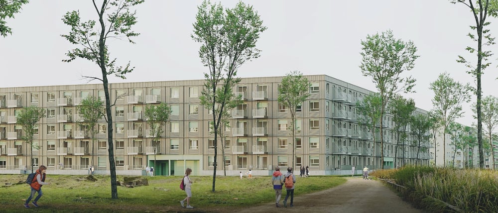 So könnte der Neubau an der Slatan-Dudow-Straße einmal aussehen.