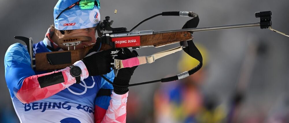 Bei den Olympischen Winterspielen von Peking gewann Eduard Latypow dreimal Bronze - eine Teilnahme 2026 scheint ausgeschlossen. (Archivbild)