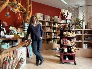 Sandra Nikolai vom Kinderladen „Jibboo“ im Samariterkiez.