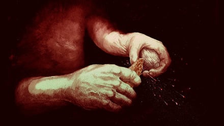 Feuerstein und Pyrit – steinzeitliches Handwerkszeug zum Feuermachen.