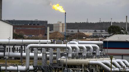 Der Gasleitungsknotenpunkt im vorpommerschen Lubmin soll in Zukunft für den Umschlag von Wasserstoff genutzt werden.