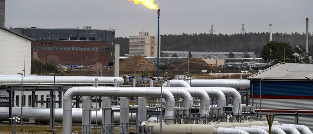 Der Gasleitungsknotenpunkt im vorpommerschen Lubmin soll in Zukunft für den Umschlag von Wasserstoff genutzt werden.