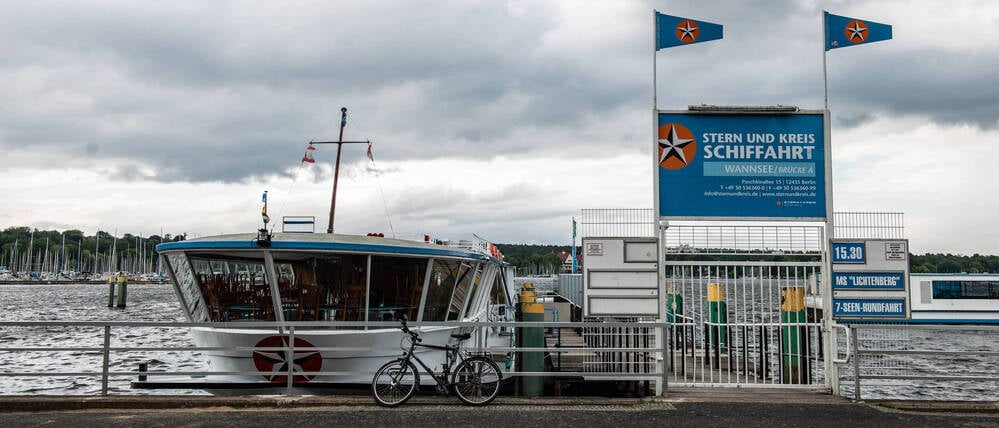Der Anleger der Ausflugsdampfer am Großen Wannsee.