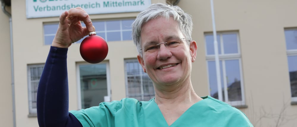 Elisabeth Diemer, Pflegekraft bei der Volkssolidarität Potsdam.