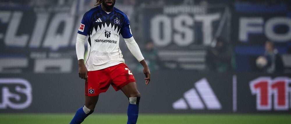 HSV-Abwehrspieler Jordan Torunarigha hatte keinen leichten Start in Hamburg. (Archivbild)