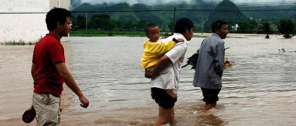 Unwetter in China