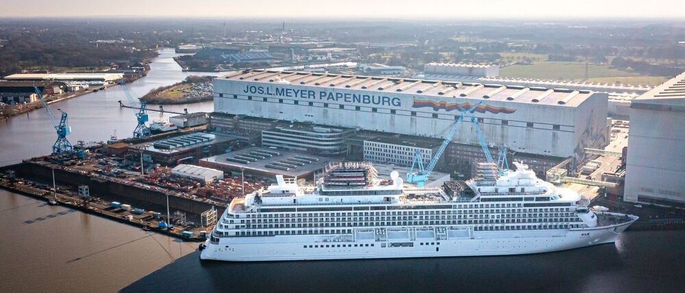 Bund und Land sind mit jeweils 40 Prozent an der Meyer Werft beteiligt. (Archivbild)