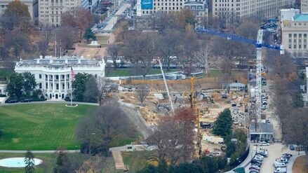 Nun gibt es eine Klage gegen den Bau von Trumps Ballsaal. (Archivbild)