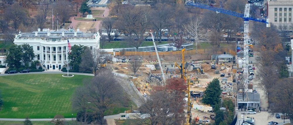 Nun gibt es eine Klage gegen den Bau von Trumps Ballsaal. (Archivbild)