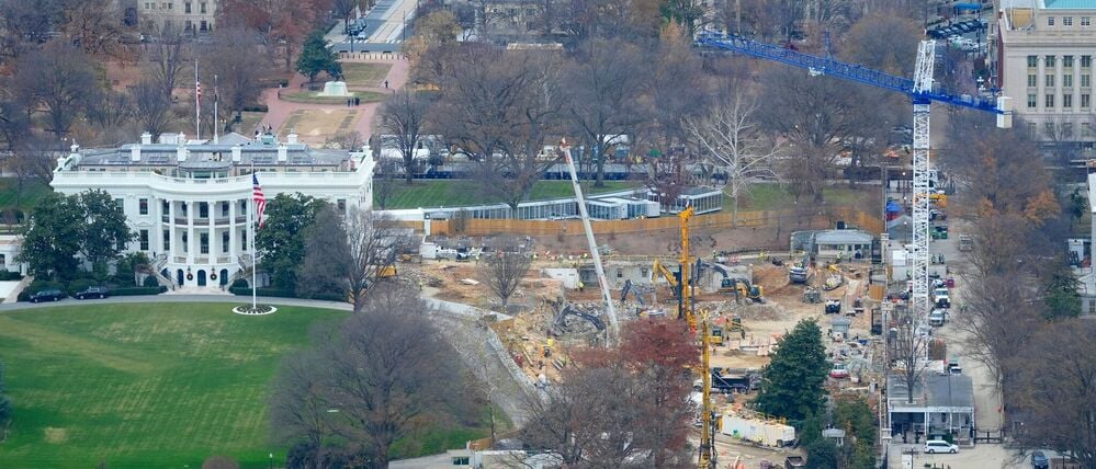 Nun gibt es eine Klage gegen den Bau von Trumps Ballsaal. (Archivbild)