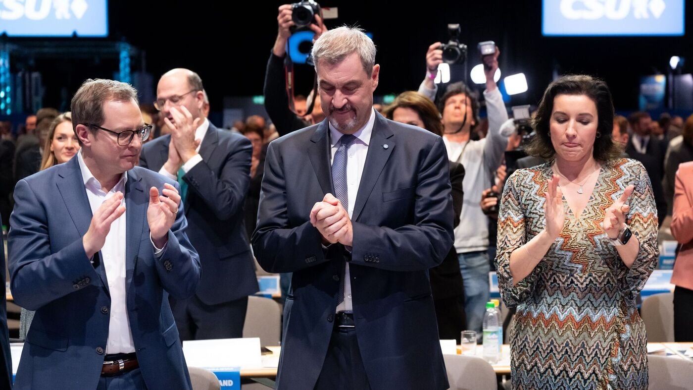 CSU-Parteitag: Söder fährt bisher schlechtestes Ergebnis als CSU-Chef ein