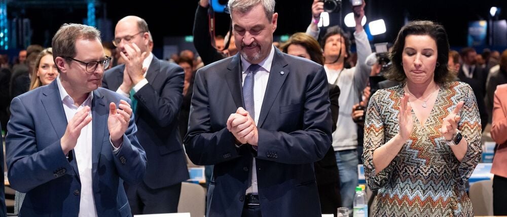Mit seinem Prozent-Ergebnis dürfte Markus Söder nicht zufrieden sein.
