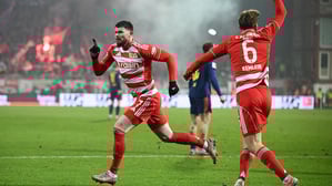 Oliver Burke erzielte Unions erstes Stürmertor seit Mitte September.