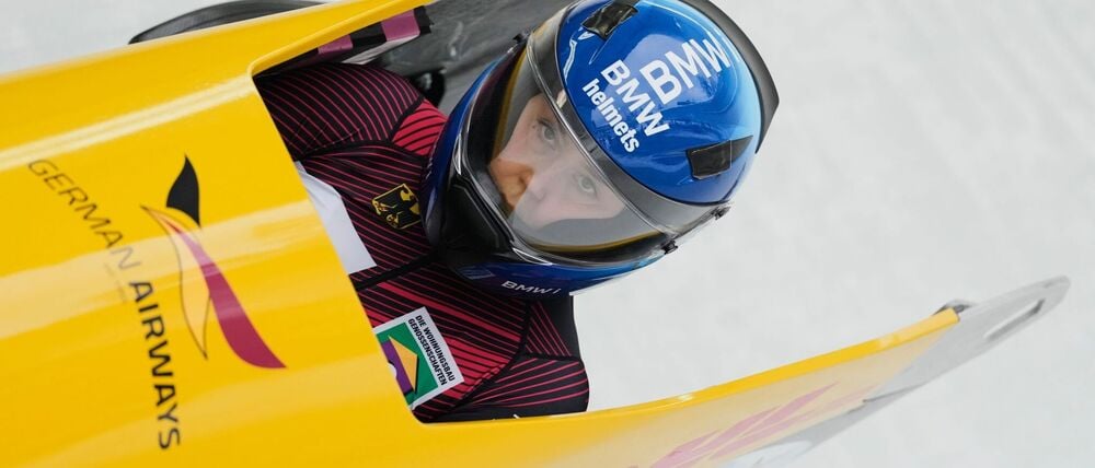 Laura Nolte aus Deutschland fährt beim Monobob-Weltcup in Lillehammer auf Rang drei. (Archivbild)