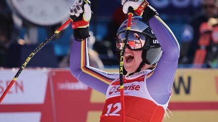 Dritter Weltcup-Sieg der Karriere: Emma Aicher sorgte in St. Moritz für Furore.