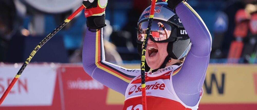 Dritter Weltcup-Sieg der Karriere: Emma Aicher sorgte in St. Moritz für Furore.