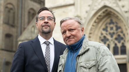 Sie sollen in Münster weiter ermitteln: Jan Josef Liefers und Axel Prahl. (Archivfoto)