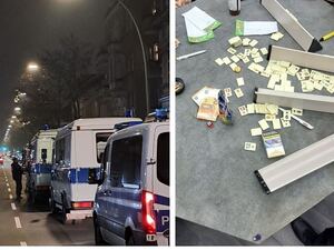 Bei dem Einsatz stellten die Beamten Bargeld sicher.