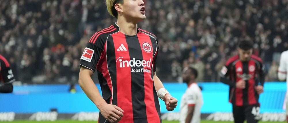 Bejubelt das 1:0 der Eintracht: Ritsu Doan.