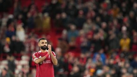 Nur ein Dankeschön - oder schon ein Abschied? Mo Salah nach dem Liverpooler Sieg