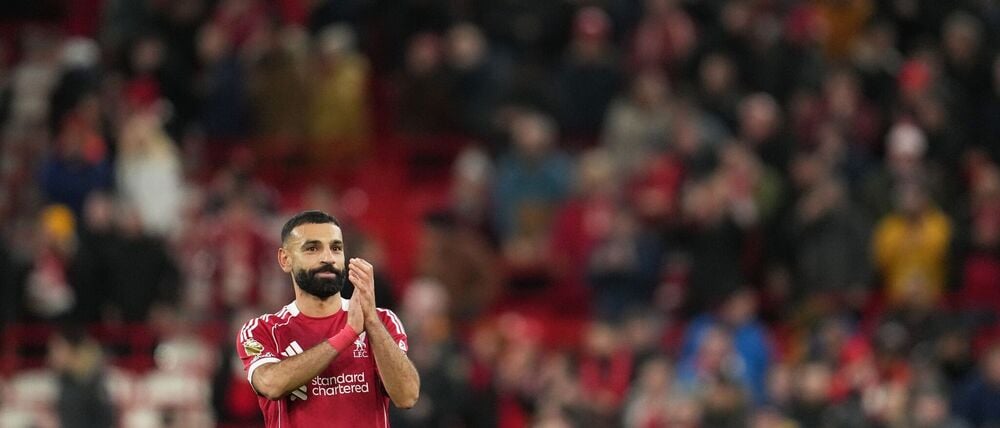 Nur ein Dankeschön - oder schon ein Abschied? Mo Salah nach dem Liverpooler Sieg