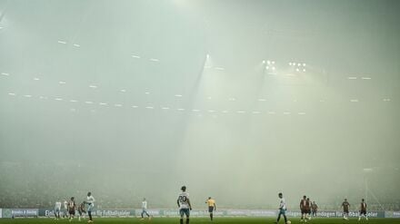 Spielunterbrechung in Hannover.