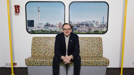 Henrik Falk, Vorstandsvorsitzender der BVG, in der BVG Zentrale, Holzmarktstraße 15, Berlin.