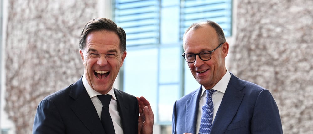 Bundeskanzler Friedrich Merz empfängt Nato-Generalsekretär Mark Rutte in Berlin.