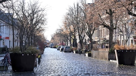 Die Dortustraße in der Innenstadt.