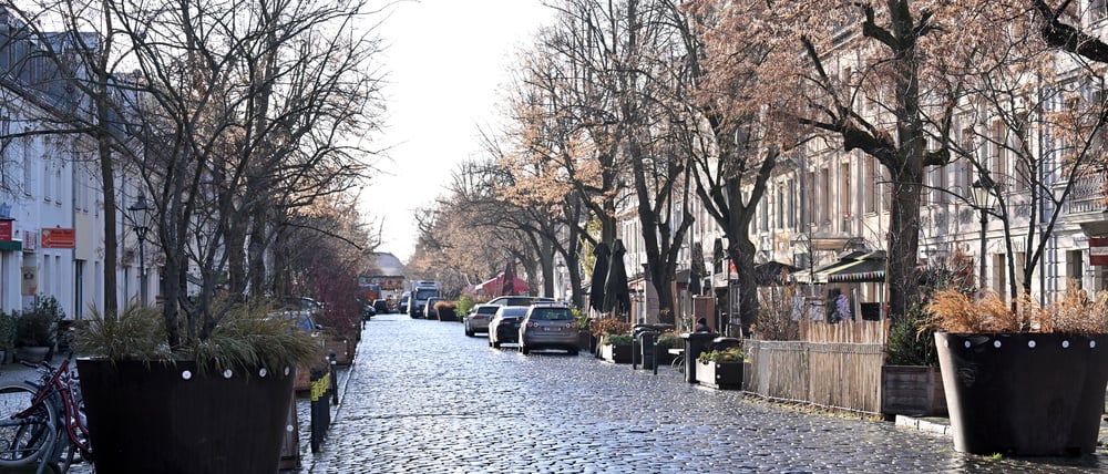 Die Dortustraße in der Innenstadt.