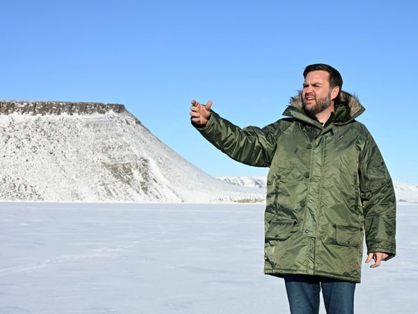 U.S. Vice President JD Vance tours the U.S. military's Pituffik Space Base in Greenland on March 28, 2025. Jim Watson/Pool via REUTERS TPX IMAGES OF THE DAY