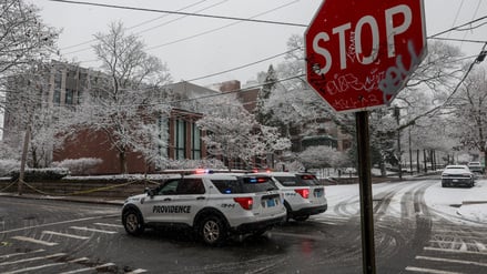 Polizeieinsatz an der Elite-Universität Brown im US-Bundesstaat Rhode Island.
