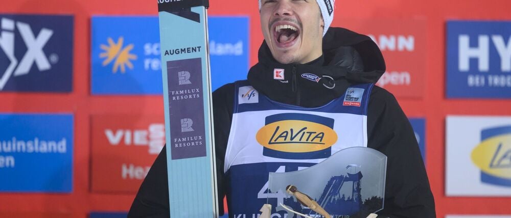 Raimund bejubelt seinen Podestplatz.