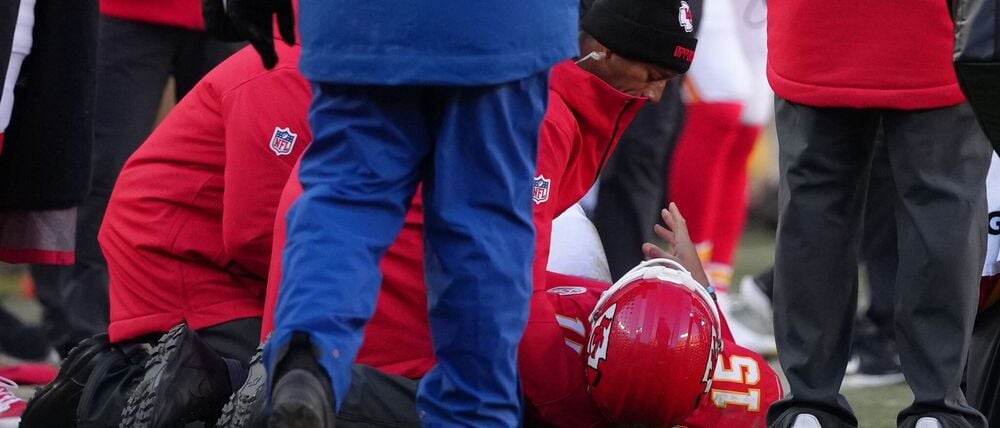 Patrick Mahomes verletzt sich in der Schlussphase.