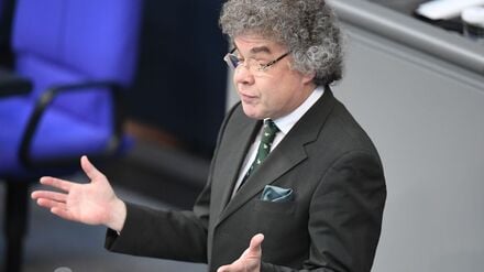 Matthias Moosdorf (AfD) bei einer Bundestagsdebatte.