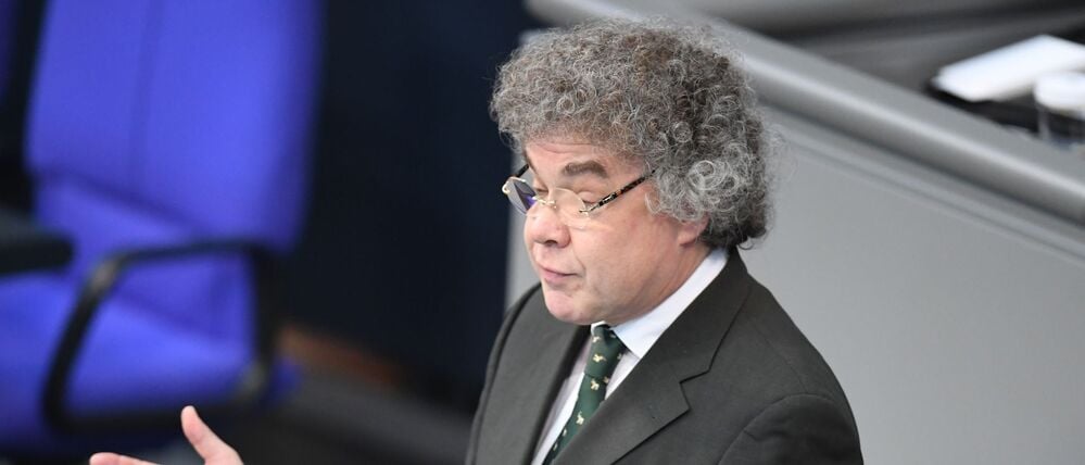 Matthias Moosdorf (AfD) bei einer Bundestagsdebatte.