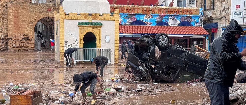 Die Regenfälle führten in der Provinz Safi zu schweren Überschwemmungen.