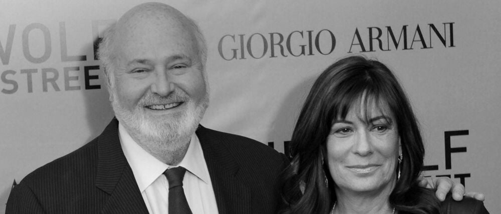 Der US-Regisseur Rob Reiner und seine Frau Michele Singer posieren für Fotos während der US-Premiere von „The Wolf of Wall Street“ im Ziegfeld Theater in New York.