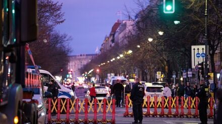 Wegen der Staatsbesuche kam es in Berlin zu Absperrungen vor allem im Regierungsviertel.