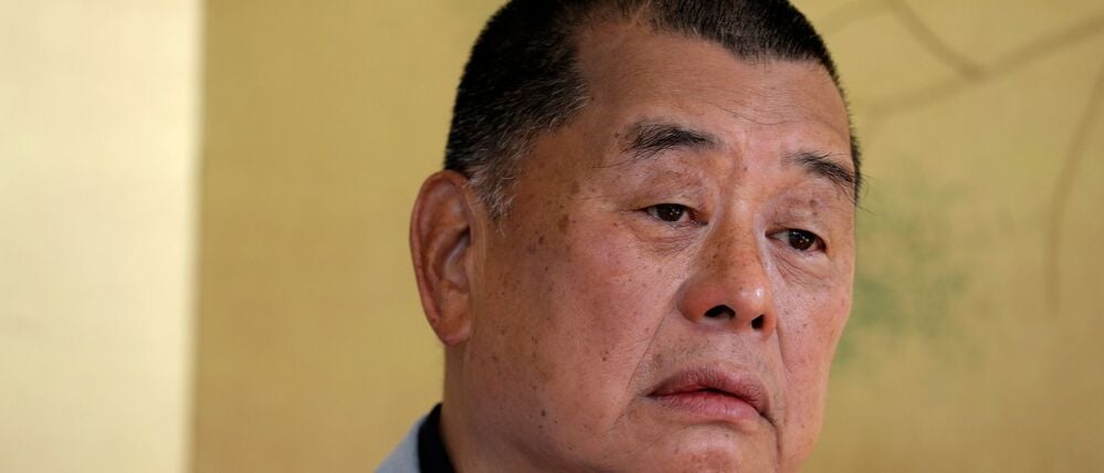 Jimmy Lai, Medienmogul aus Hongkong, nimmt an einem Interview teil (Archivbild).