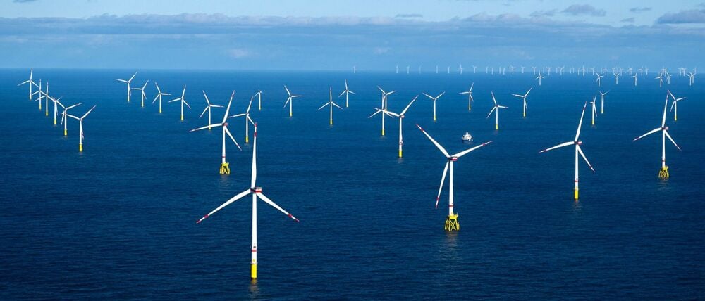 Ein Offshore-Windpark (Illustration)