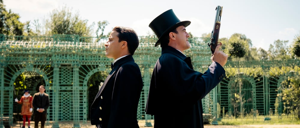 Im Park Sanssouci findet das Duell zwischen dem jungen Butler James und dem Bruder des britischen Königs statt.