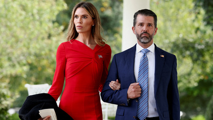 Bettina Anderson und Donald Trump Jr. bei einem Termin im Oktober in Washington.